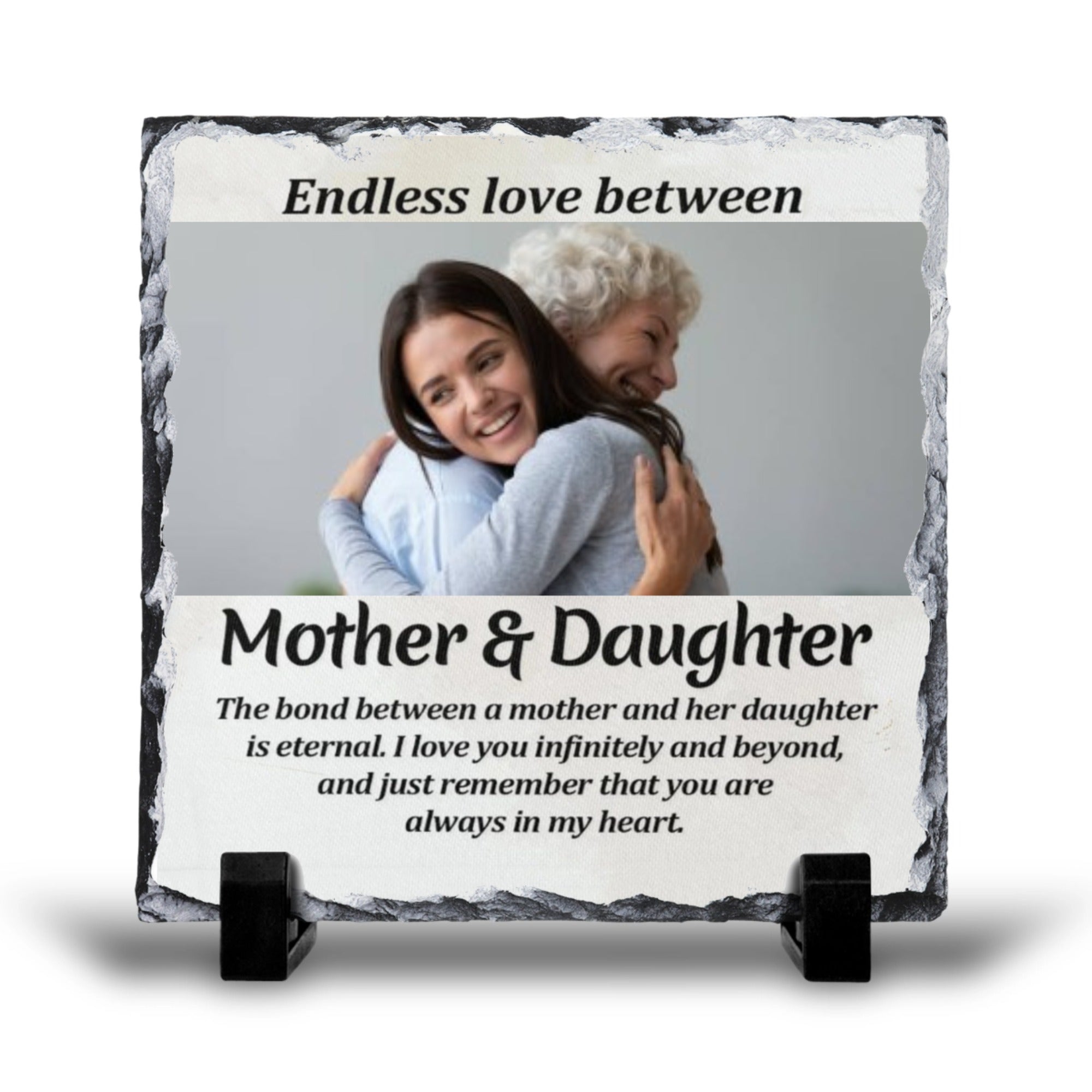 Endless Love Between Mother & Daughter Personalized Gift Rock Slate